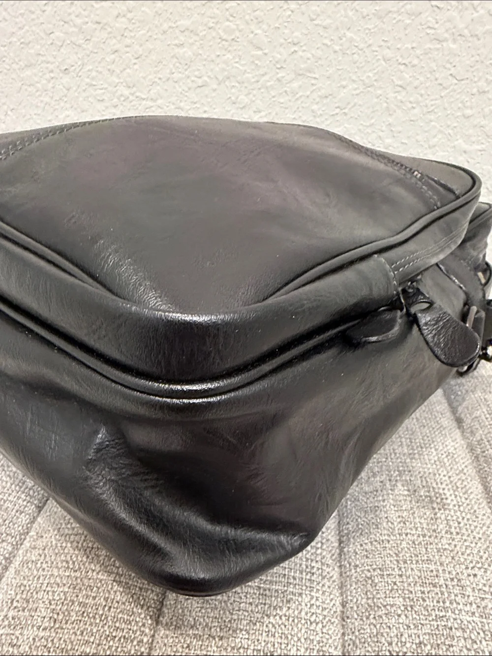 Polo by Ralph Lauren Black Leather Messenger Crossbody